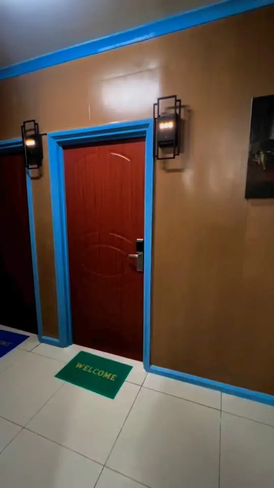 Entrance to a Bovotel guest room